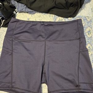 Women's Athletic Shorts in Charcoal Gray